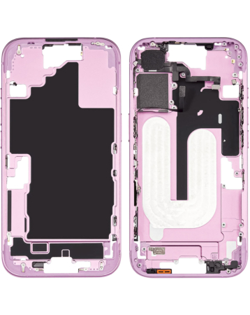 Middle Frame w/Parts for iPhone 16 (PINK) (US Version)