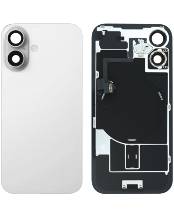 Back Glass with Frame and MagSafe Magnet for iPhone 16 (WHITE) (Service Pack)