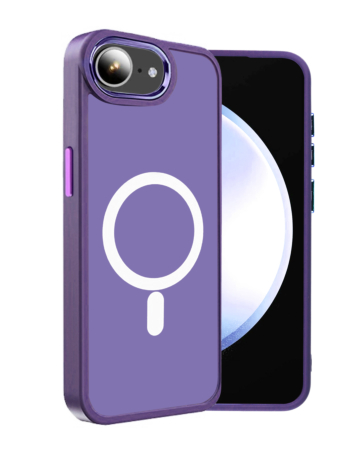 New Magnetic Wireless Charging Case - (PURPLE) for iPhone 16e / 17e (Only Ground Shipping)
