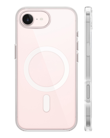 Wireless Charging Clear Case with IC Chip for iPhone 16E / 17E (Only Ground Shipping)