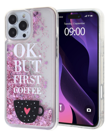 Liquid Quicksand Glitter Cover Case - OK for iPhone 16 Pro (Only Ground Shipping)
