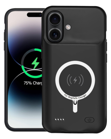 Slim Charging Case with Msafe Charging (8500 mAh) for iPhone 16 Plus (Only Ground Shipping)