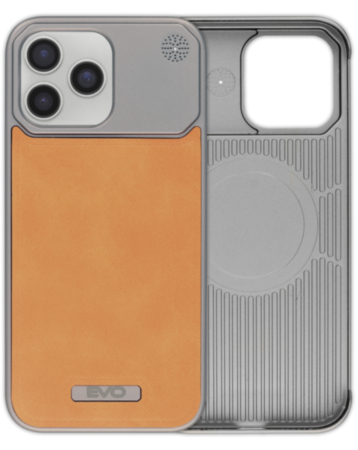 Metallic Leather Case (BROWN) for iPhone 16 Pro Max (Only Ground Shipping)