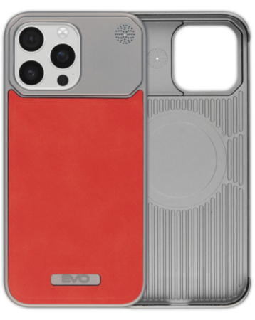 Metallic Leather Case (BURGUNDY) for iPhone 16 Pro Max (Only Ground Shipping)