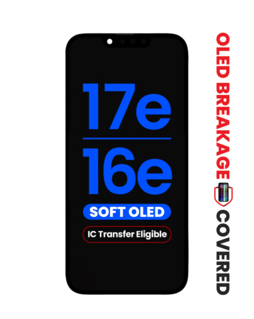 OLED Assembly for iPhone 16e / 17e (Aftermarket Soft / QV8) (IC Transfer Eligible) (Exclusive OLED Breakage Warranty)