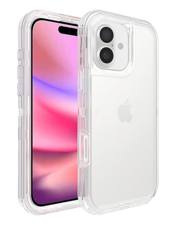 Transparent Shockproof Case - CLEAR for iPhone 16 Plus (Only Ground Shipping)