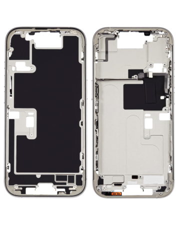 Middle Frame with Small Parts for iPhone 16 Pro (WHITE TITANIUM) (US Version)