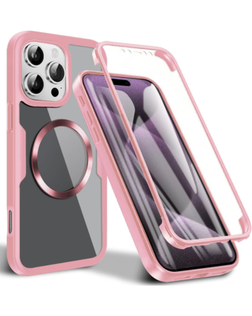 Full Shockproof Silicone Cover - PINK for iPhone 16 Pro / 17 (Only Ground Shipping)
