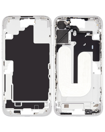 Middle Frame w/Parts for iPhone 16 Plus (WHITE) (US Version)