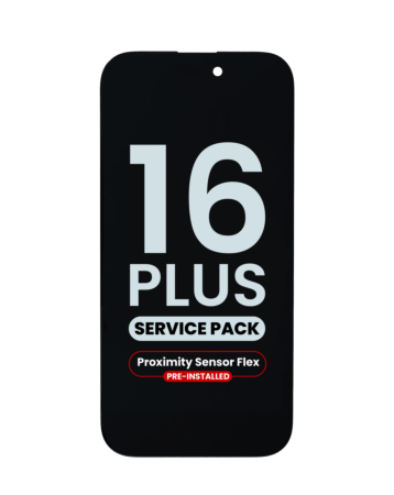 Order the OLED Assembly with Proximity Sensor Flex Pre-Installed for iPhone 16 Plus, Service Pack.