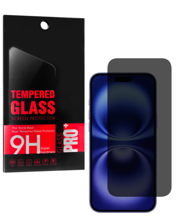 Buy the iPhone 16 Plus Privacy Tempered Glass, 2.5D, 1 piece.