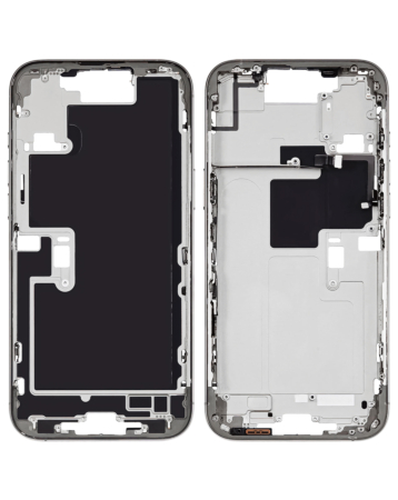 Middle Frame with Small Parts for iPhone 16 Pro Max (WHITE TITANIUM) (US Version)