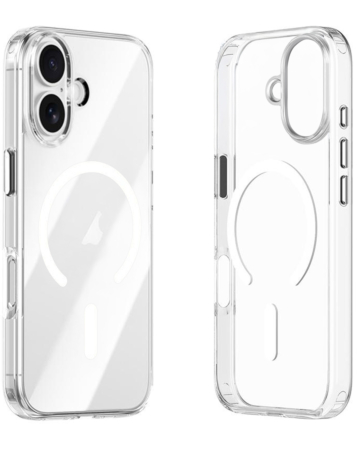Wireless Charging Clear Case with Metal Camera Frame - BLACK for iPhone 17 (Only Ground Shipping)