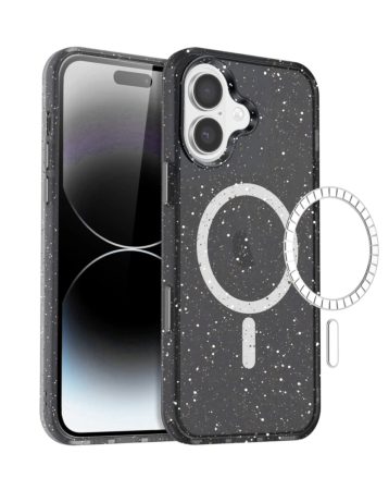Splash - Ink Design Wireless Charging Case - BLACK for iPhone 17 (Only Ground Shipping)