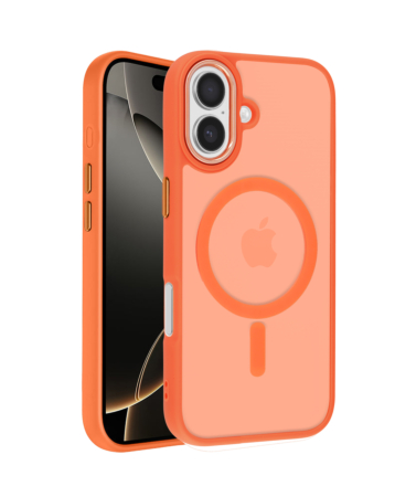 New Magnetic Wireless Charging Case -ORANGE for iPhone 17 (Only Ground Shipping)