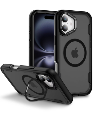 Shockproof Magsafe Case with Camera Stand - GRAY for iPhone 17 (Only Ground Shipping)