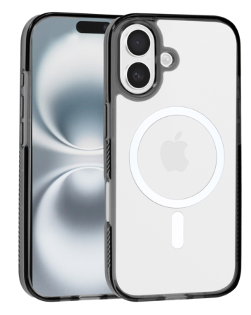 Magnetic Clear Case - BLACK for iPhone 17 (Only Ground Shipping)