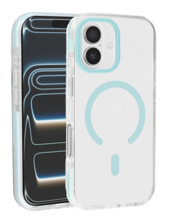 Color Frame Crystal Clear Case with Magsafe - LIGHT BLUE for iPhone 17 (Only Ground Shipping)