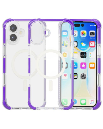TPU Mesh Sport Case with Wireless Charging - PURPLE for iPhone 17 (Only Ground Shipping)