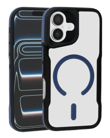 Slim Frosted Translucent Phone Case with Magsafe - BLUE for iPhone 17 (Only Ground Shipping)