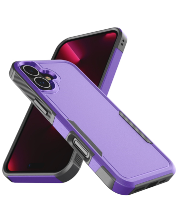 Dual Layers Shockproof Strong Case - PURPLE for iPhone 17 (Only Ground Shipping)