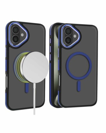 Slim Non-Slip Translucent Matte Wireless Charging Case - BLUE for iPhone 17 (Only Ground Shipping)