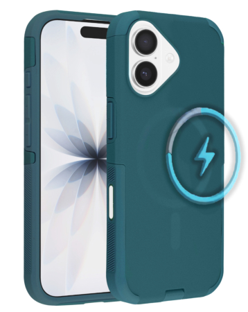 Dual Layer Cases with Wireless Charging - DARK GREEN for iPhone 17 (Only Ground Shipping)
