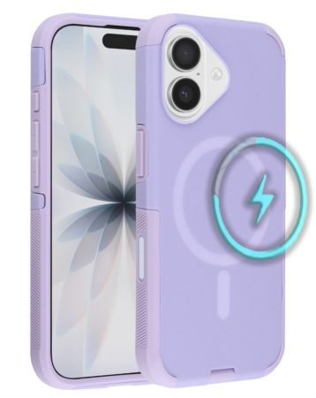 Dual Layer Cases with Wireless Charging - PURPLE for iPhone 17 (Only Ground Shipping)