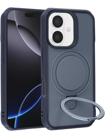 Shockproof Case with Magnetic Kickstand - NAVY BLUE for iPhone 17 (Only Ground Shipping)