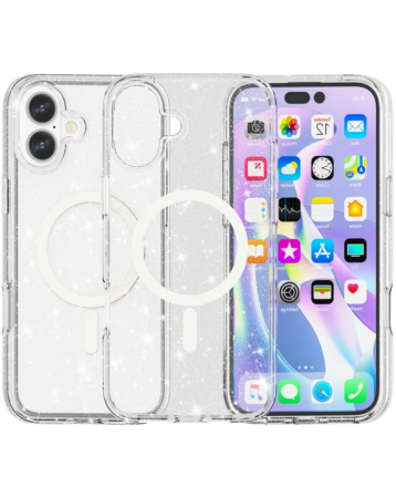 Ultra Glossy Protector Case with Magsafe - GLITTER CLEAR for iPhone 17 (Only Ground Shipping)