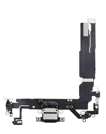 Charging Port Flex Cable for iPhone 17 (Aftermarket) (BLACK)