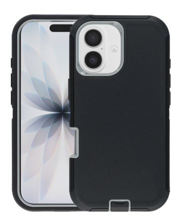 Heavy Duty Case - BLACK & GRAY for iPhone 17 (Only Ground Shipping)