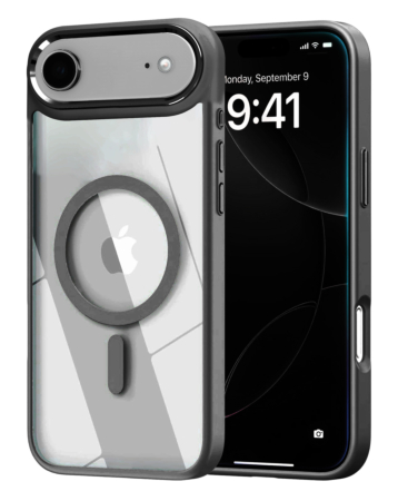 Shiny Magnetic Clear Cases - BLACK for iPhone Air (Only Ground Shipping)