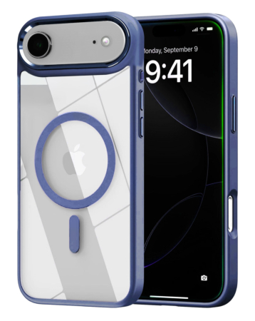 Shiny Magnetic Clear Cases - BLUE for iPhone Air (Only Ground Shipping)