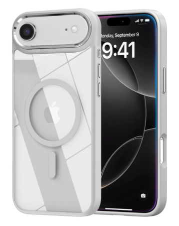 Shiny Magnetic Clear Cases - WHITE for iPhone Air (Only Ground Shipping)