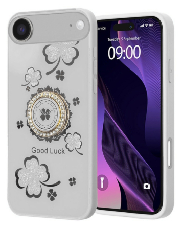 Luxury Diamond Shiny Cases with Ring - WHITE for iPhone Air (Only Ground Shipping)
