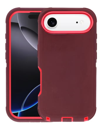 Heavy Duty Case - MAROON & RED for iPhone Air (Only Ground Shipping)
