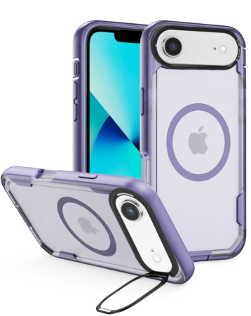Shockproof Magsafe Case with Camera Stand - LIGHT PURPLE for iPhone 17A (Only Ground Shipping)
