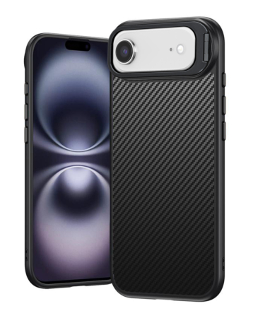 Luxury Carbon Fiber Textured Case - BLACK for iPhone Air (Only Ground Shipping)
