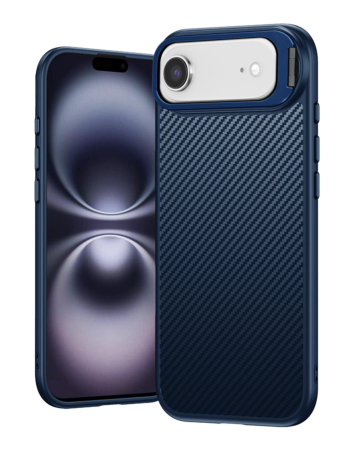 Luxury Carbon Fiber Textured Case - BLUE for iPhone Air (Only Ground Shipping)