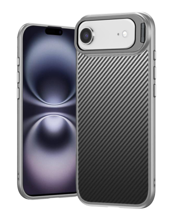 Luxury Carbon Fiber Textured Case - GRAY for iPhone Air (Only Ground Shipping)