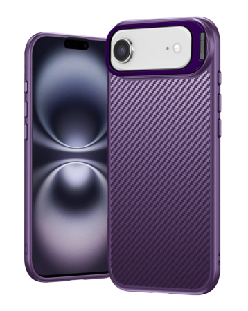Luxury Carbon Fiber Textured Case - PURPLE for iPhone Air (Only Ground Shipping)