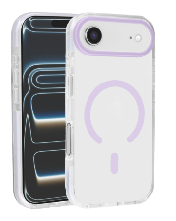 Color Frame Crystal Clear Case with Magsafe - LIGHT PURPLE for iPhone Air (Only Ground Shipping)