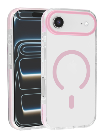 Color Frame Crystal Clear Case with Magsafe - PINK for iPhone Air (Only Ground Shipping)