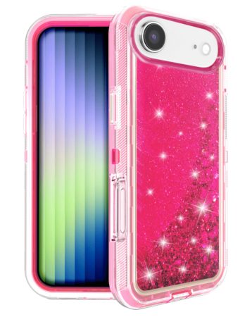 Protective Glitter Liquid Bumper Case - HOT PINK for iPhone Air (Only Ground Shipping)