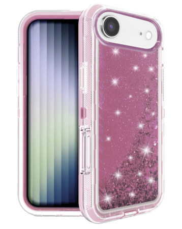 Protective Glitter Liquid Bumper Case - PINK for iPhone Air (Only Ground Shipping)