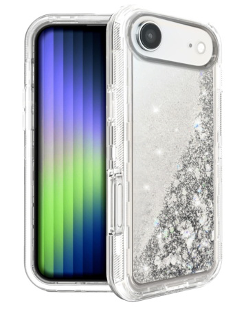 Protective Glitter Liquid Bumper Case - SILVER for iPhone Air (Only Ground Shipping)
