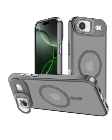 Slim Transparent Camera Stand Case with Wireless Charging - GRAY for iPhone Air (Only Ground Shipping)