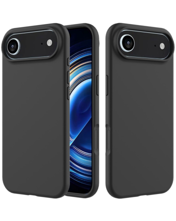 Soft Solid Silicone Case (Full Buttom Cover) - BLACK for iPhone Air (Only Ground Shipping)