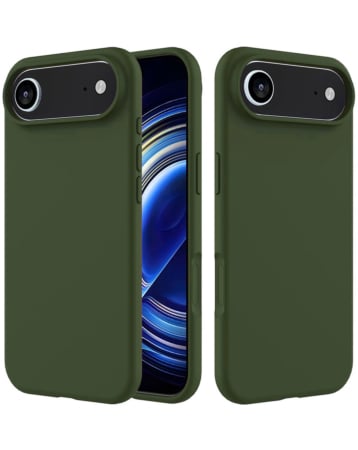 Soft Solid Silicone Case (Full Buttom Cover) - GREEN for iPhone Air (Only Ground Shipping)